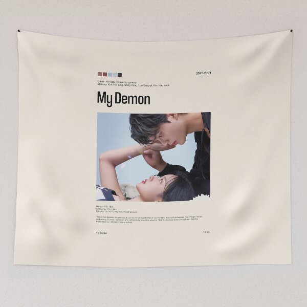 Item preview, My Demon, Minimalist kdrama (2023) designed and sold by PinkandP.