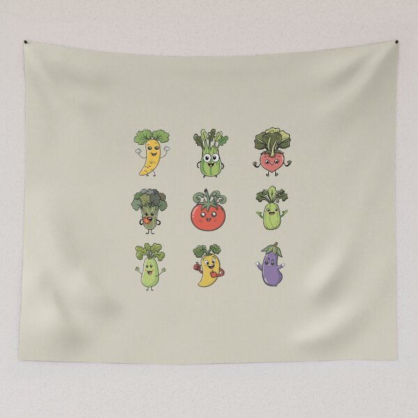 Item preview, Friendly Cute Vegetables designed and sold by Verycutethings.