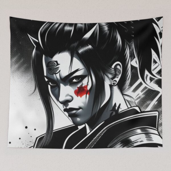 Item preview, cyberpunk samurai Japanese | サイバーパンクサムライ #3 designed and sold by Nagikseyanart.