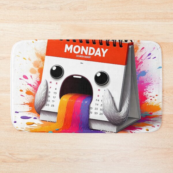 Item preview, Monday Blues, 2024 Calendar, Lazy Mondays designed and sold by TrueArtVibes.
