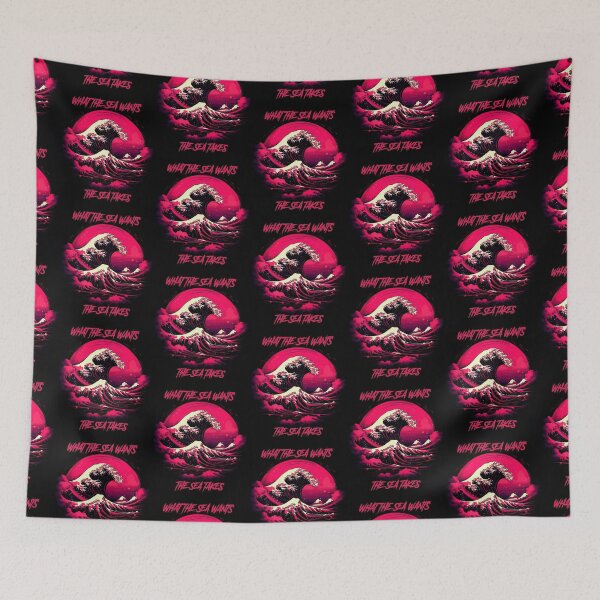 Item preview, What the sea wants the sea takes - The Great Wave off Kanagawa designed and sold by GlitchGrotesque.