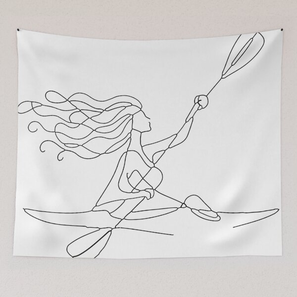 Item preview, Line-art in kayak designed and sold by Kajakfoto.