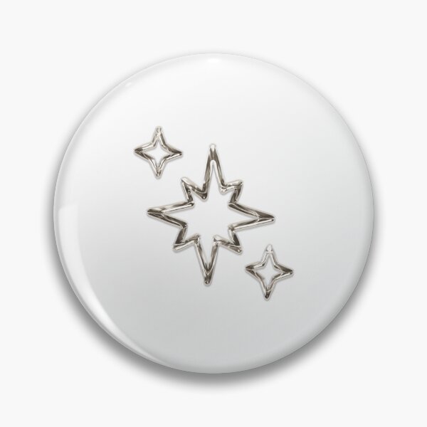 Item preview, tres estrellas cromadas plateadas designed and sold by lunatiris.