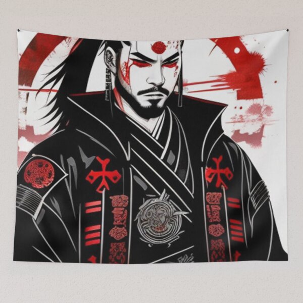 Item preview, cyberpunk samurai Japanese | サイバーパンクサムライ #7 designed and sold by Nagikseyanart.