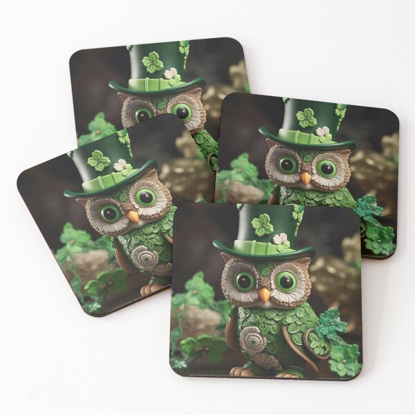 Item preview, Saint Patricks Day Owl designed and sold by Timothystore-.