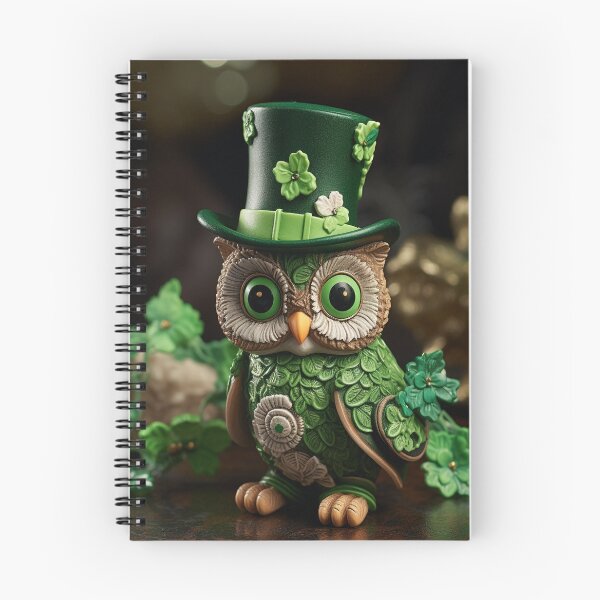 Artikelvorschau, St. Patricks Day Eule entworfen und verkauft von Timothystore-.