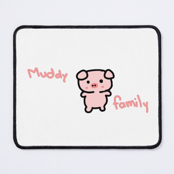 Item preview, Muddy Family ,piggy family doodle Art designed and sold by ChocoCafeShop.
