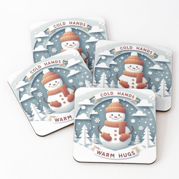 Item preview, Snowman: Cold hands, warm hugs designed and sold by Dungeon-Depot.