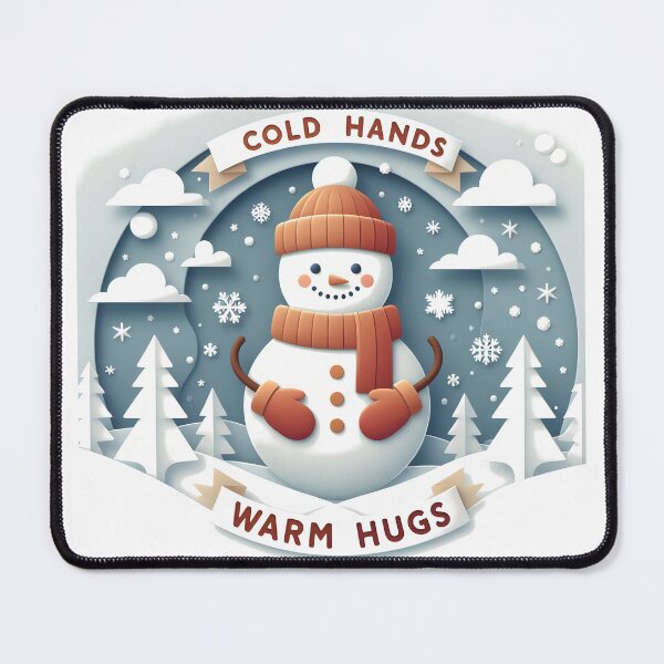 Item preview, Snowman: Cold hands, warm hugs designed and sold by Dungeon-Depot.