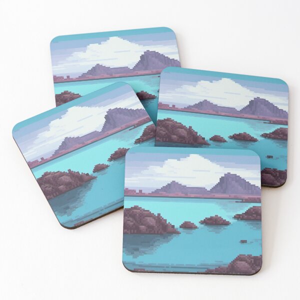 Item preview, Blue Lagoon, Iceland - Pixel Art designed and sold by Pixelartshirt.