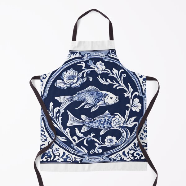Item preview, Vintage Dutch Tile: The Double Koi designed and sold by ArtNook777.