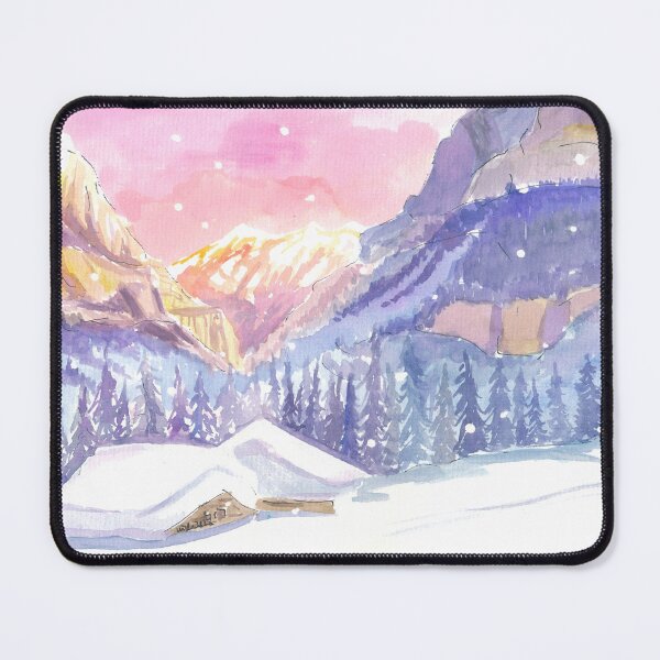 Item preview, Grindelwald Switzerland Romantic Mountain Hut in Winter Snow designed and sold by artshop77.