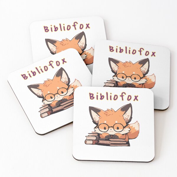 Item preview, Bibliophile Fox designed and sold by LynZorArts.