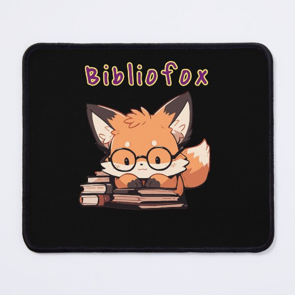 Item preview, Bibliophile Fox designed and sold by LynZorArts.
