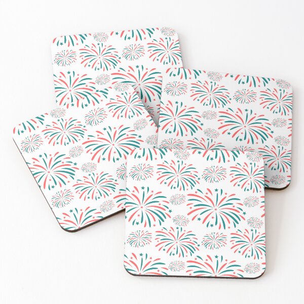 Item preview, Red and Blue Fireworks designed and sold by dottiedigitals.