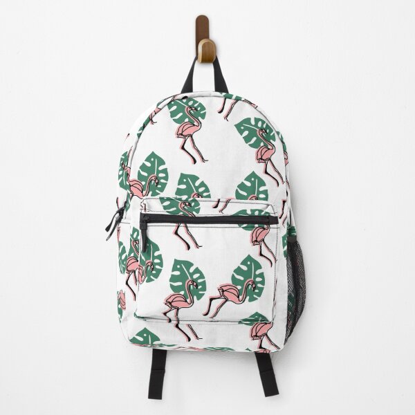 Item preview, Tropical leaves and pink flamingo line drawing designed and sold by dottiedigitals.