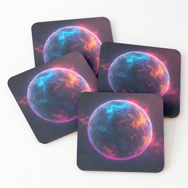 Item preview, Neon Divide: Cosmic Duality in Vivid Contrast designed and sold by Nick Seidel.