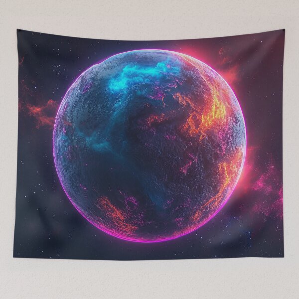 Item preview, Neon Divide: Cosmic Duality in Vivid Contrast designed and sold by Nick Seidel.