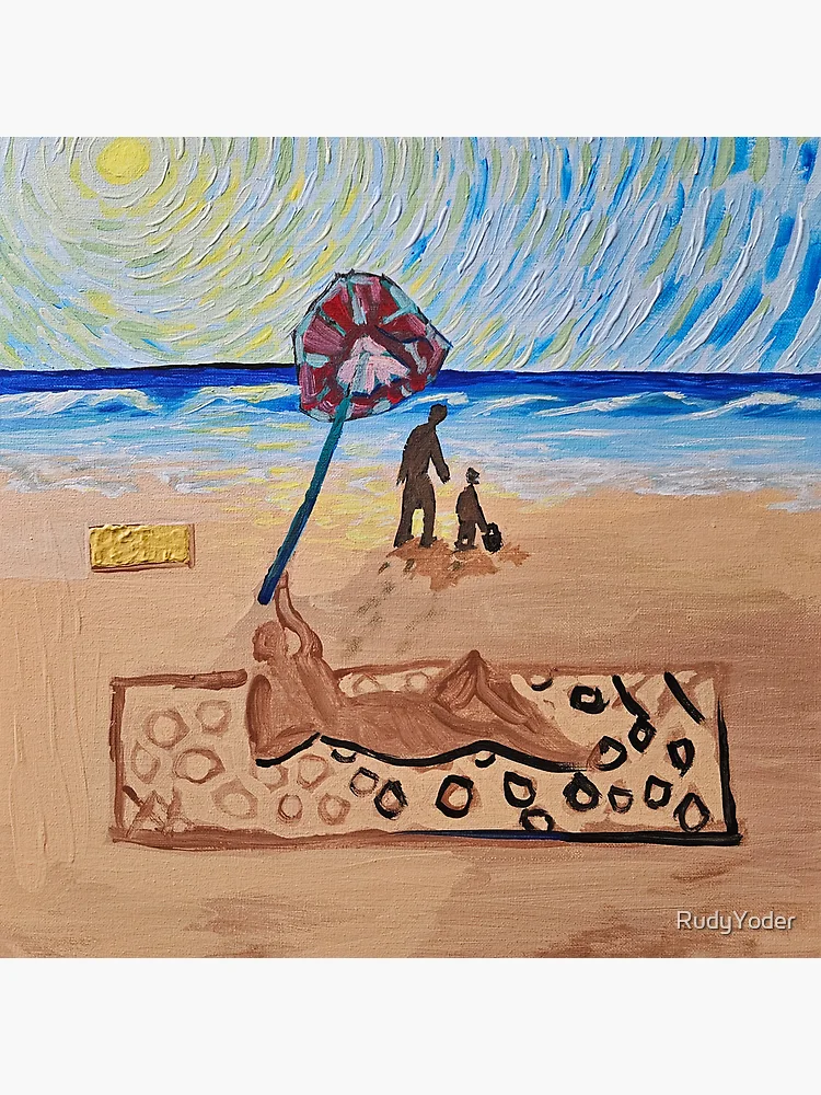 Thumbnail 2 of 2, Tote Bag, Beach Day  designed and sold by RudyYoder.