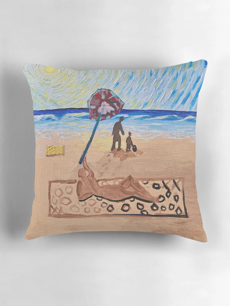 Thumbnail 3 of 4, Pillow, Beach Day designed and sold by RudyYoder.