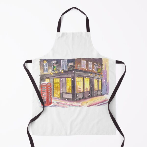 Item preview, Cozy Pub Window in Scotland during a Winter Night designed and sold by artshop77.