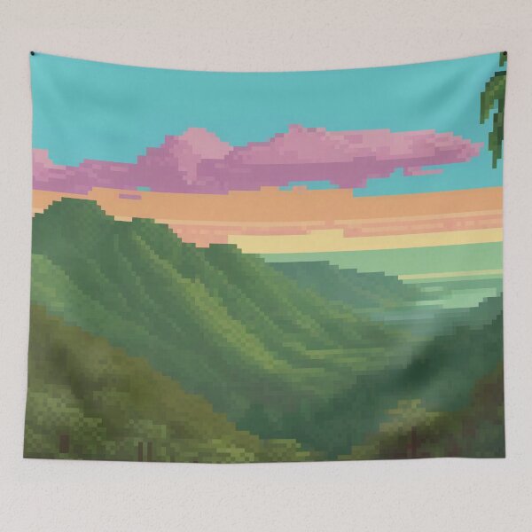 Item preview, Bosque Nacional El Yunque, Puerto Rico - Pixel Art designed and sold by Pixelartshirt.