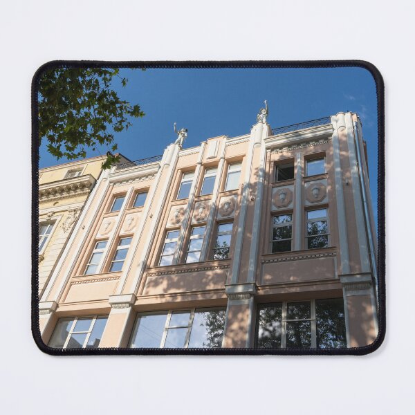 Item preview, Marvelous Architecture in Plovdiv - Elegant Art Deco Facade with Rooftop Statues designed and sold by Georgia Mizuleva.