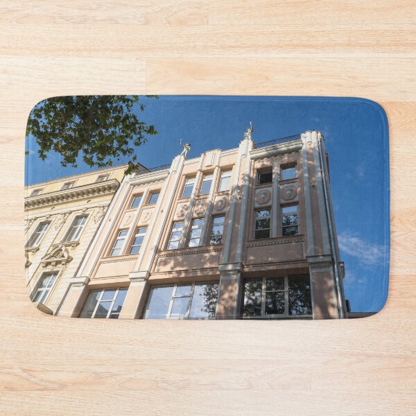 Item preview, Marvelous Architecture in Plovdiv - Elegant Art Deco Facade with Rooftop Statues designed and sold by Georgia Mizuleva.