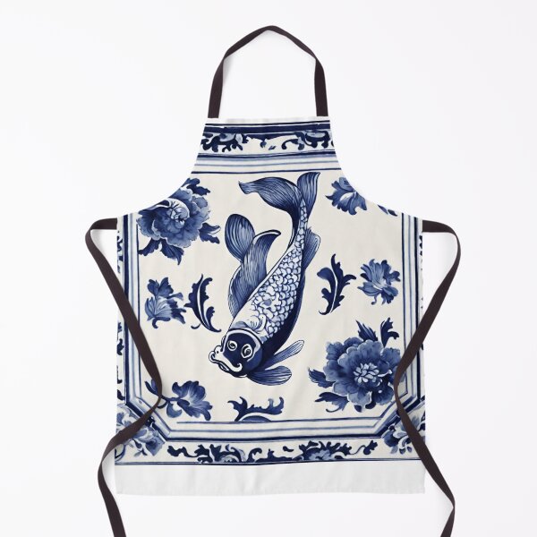 Item preview, Vintage Dutch Tile: The Elegant Koi designed and sold by ArtNook777.