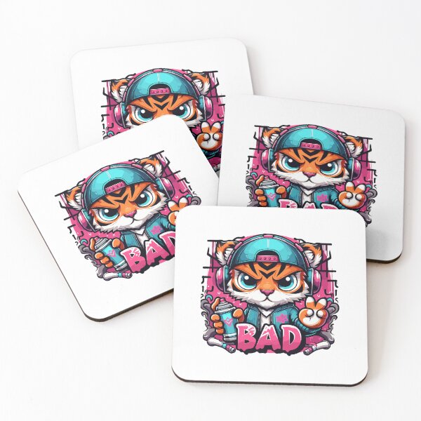 Item preview, Bad Cute Graffiti Tiger designed and sold by BadGraffitiman.