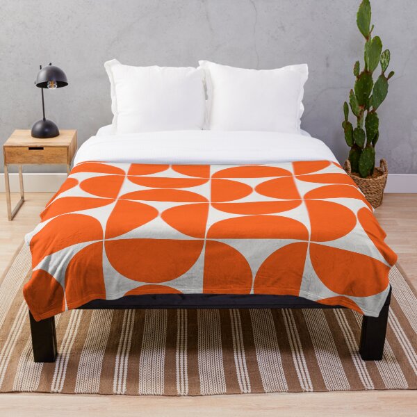 Item preview, Mid-Century Modern Pattern No.27 - Off-White and Orange designed and sold by Zoltan Ratko.
