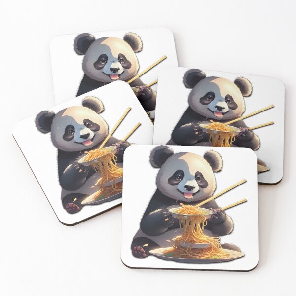 Item preview, Panda eating noodle designed and sold by BladVrt.