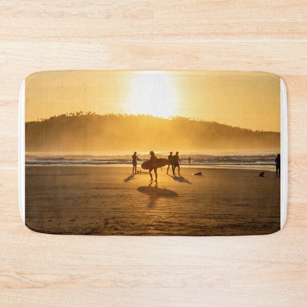 Item preview, Sunrise with surfers on Campeche beach, Florianopolis, Santa Catarina, Brazil designed and sold by Intermundium.