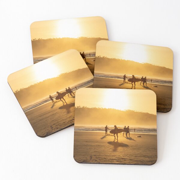 Item preview, Sunrise with surfers on Campeche beach, Florianopolis, Santa Catarina, Brazil designed and sold by Intermundium.