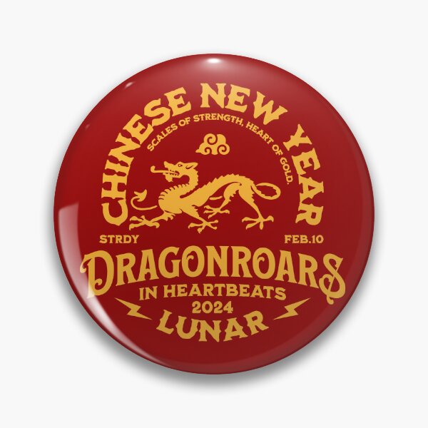 Item preview, Dragon Roars in heartbeat: Chinese New Year Series 2024 -Themed Festive Design designed and sold by bosilvercat.