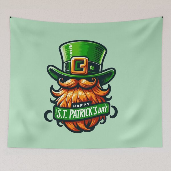 Item preview, Festive St. Patrick's Day Leprechaun, Irish Holiday Cheer designed and sold by Hibiskusmond.