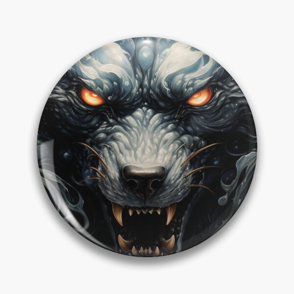 Item preview, Roaring Black Wolf Face - Majestic Wildlife Inspired Design designed and sold by BubbleSpy.