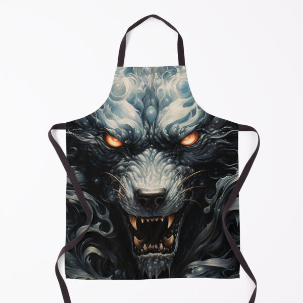 Item preview, Roaring Black Wolf Face - Majestic Wildlife Inspired Design designed and sold by BubbleSpy.
