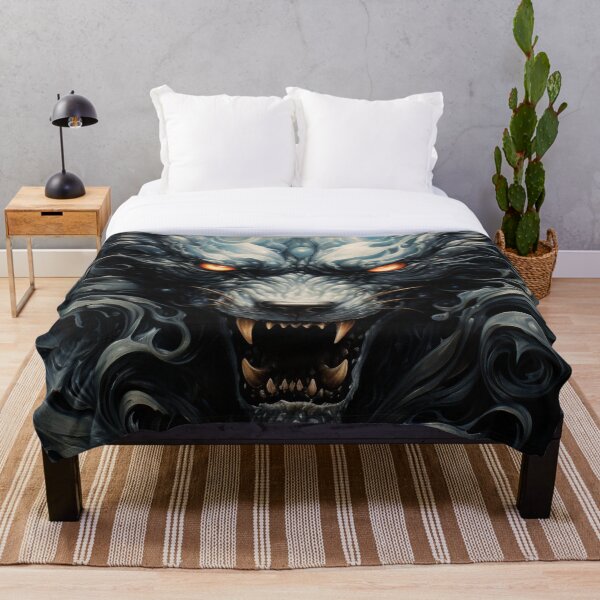 Item preview, Roaring Black Wolf Face - Majestic Wildlife Inspired Design designed and sold by BubbleSpy.