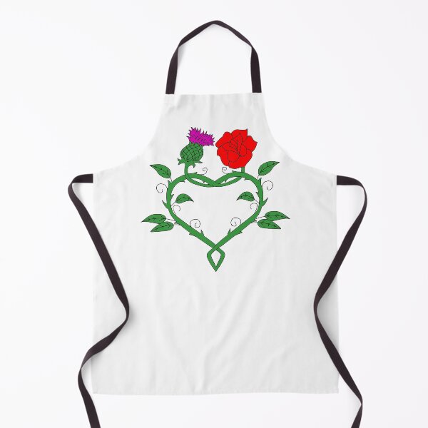 Item preview, Celtic knotwork stems with red rose, thistle and heart designed and sold by KyttsyKrafts.