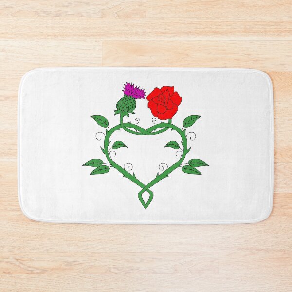 Item preview, Celtic knotwork stems with red rose, thistle and heart designed and sold by KyttsyKrafts.