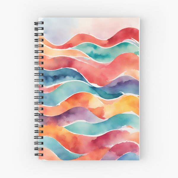 Item preview, Whimsical Watercolor Waves designed and sold by Pink Lemon.