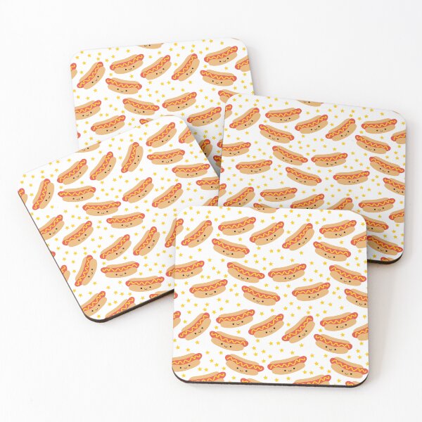 Item preview, Happy hot dogs with stars designed and sold by dottiedigitals.