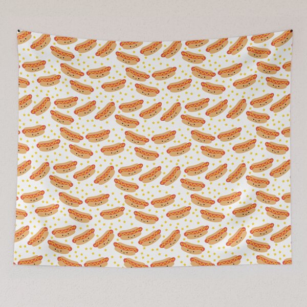 Item preview, Happy hot dogs with stars designed and sold by dottiedigitals.