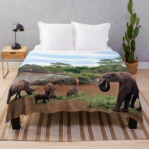 Item preview, African Elephant White Rhinoceros South Africa designed and sold by AndyEvansPhotos.
