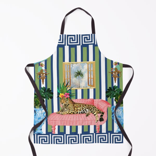 Item preview, Funky Leopard and Monkey's Chinoiserie Stripes designed and sold by jantulov.