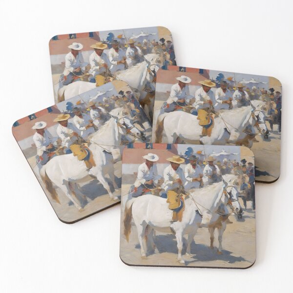Item preview, MEXICAN COWBOYS OIL PAINTING designed and sold by PIGCASSOSAIART.