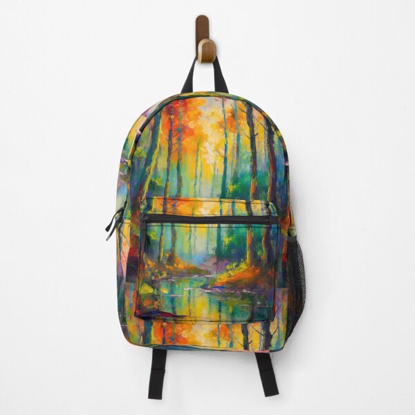 Item preview, Vibrant Abstract Forest Colorful Landscape designed and sold by LuminanceArt.