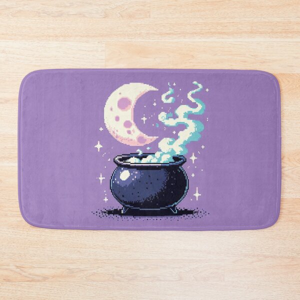 Item preview, Magic Moon Cauldron Pixel Art designed and sold by DakaPixelArt.