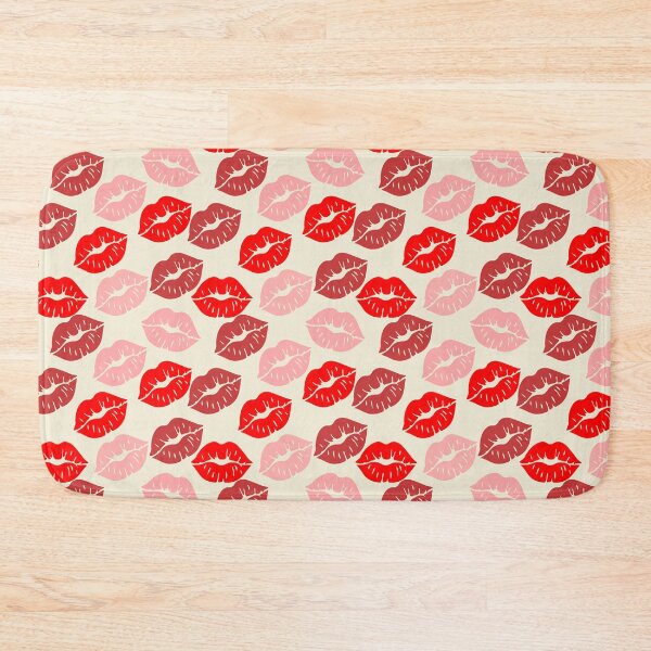 Item preview, Red and Pink Lipstick Kiss Marks designed and sold by dottiedigitals.